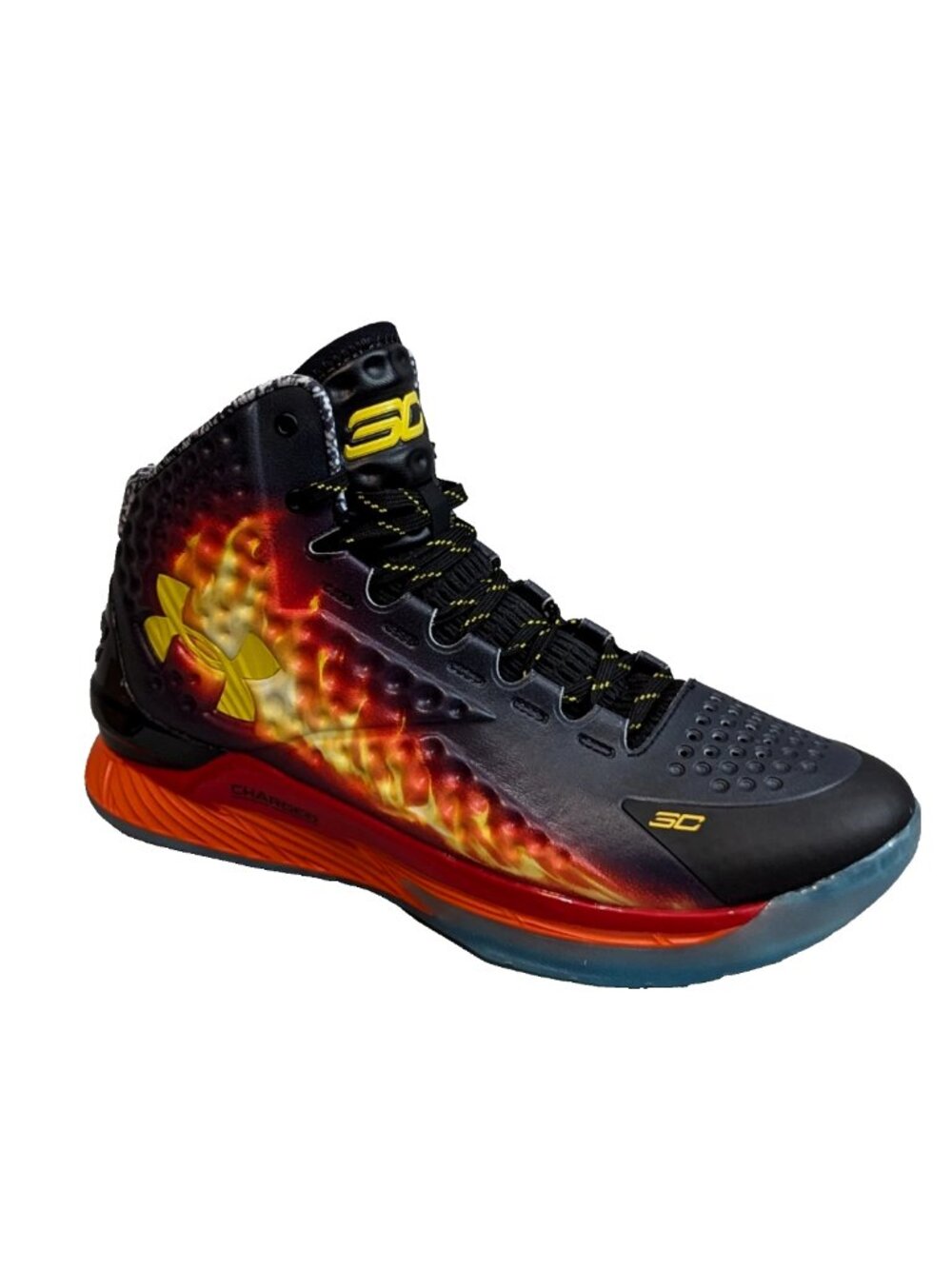 Under Armour Curry 1 Retro Curry Jam Basketball Shoes Mens 9 3028138-001
